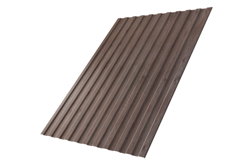 Профнастил С8A v02 Grand Line 0,45 Print Elite White Wood TwinColor Профлайн