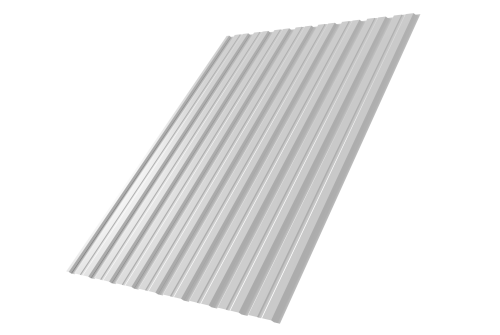 Профнастил С10B Grand Line 0,45 Drap TX RAL 9003 сигнальный белый Профлайн