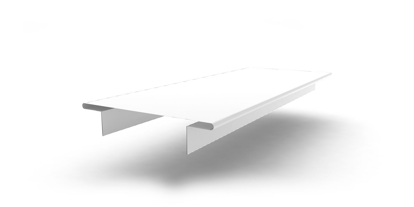 Планка декоративная межэтажная 92х3000 с покрытием PVDF, цвет RAL 9003 ПрофЛайн, купить Планка декоративная межэтажная 92х3000 с покрытием PVDF, цвет RAL 9003 в ПрофЛайн