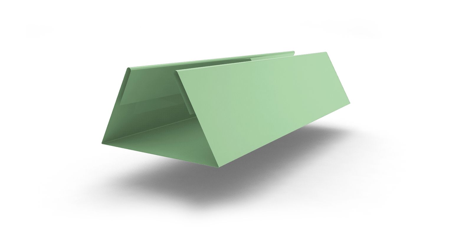 Планка стыковочная составная нижняя с покрытием Полиэстер, цвет RAL 6019 ПрофЛайн, купить Планка стыковочная составная нижняя с покрытием Полиэстер, цвет RAL 6019 в ПрофЛайн