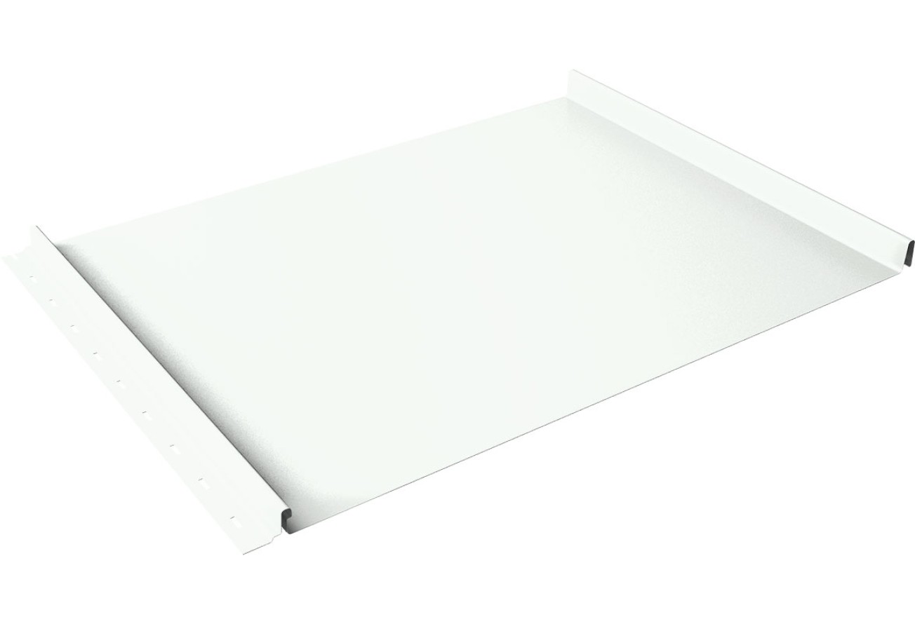 Кликфальц 0,45 Drap ТХ с пленкой на замках RAL 9003 сигнальный белый ПрофЛайн, купить Кликфальц 0,45 Drap ТХ с пленкой на замках RAL 9003 сигнальный белый в ПрофЛайн
