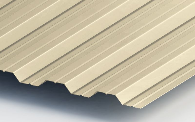 Профнастил НС35 с покрытием NormanMP® 0,5 мм, RAL 1015 Профлайн Профнастил НС35 с покрытием NormanMP® 0,5 мм, RAL 1015 Профлайн