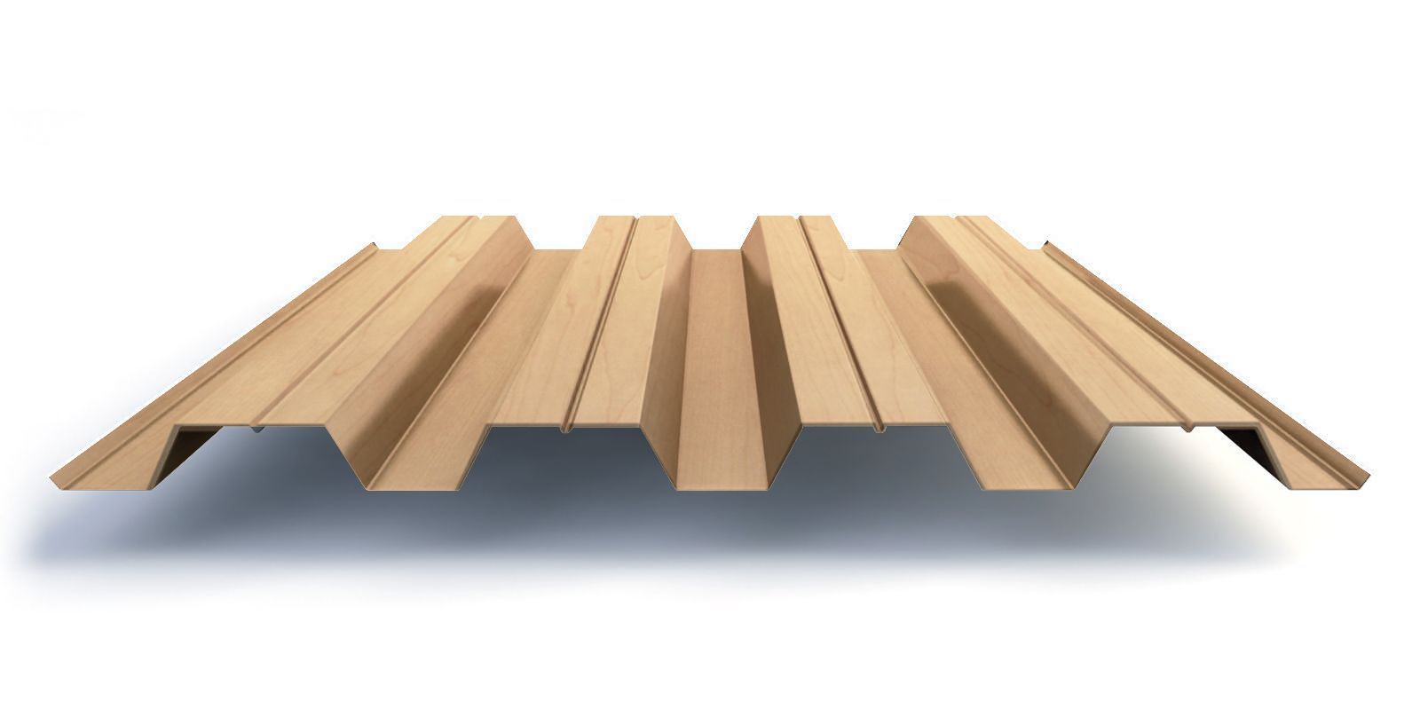 Профнастил Н60 с покрытием ECOSTEEL® 0,5 мм, клён Профлайн Профнастил Н60 с покрытием ECOSTEEL® 0,5 мм, клён Профлайн