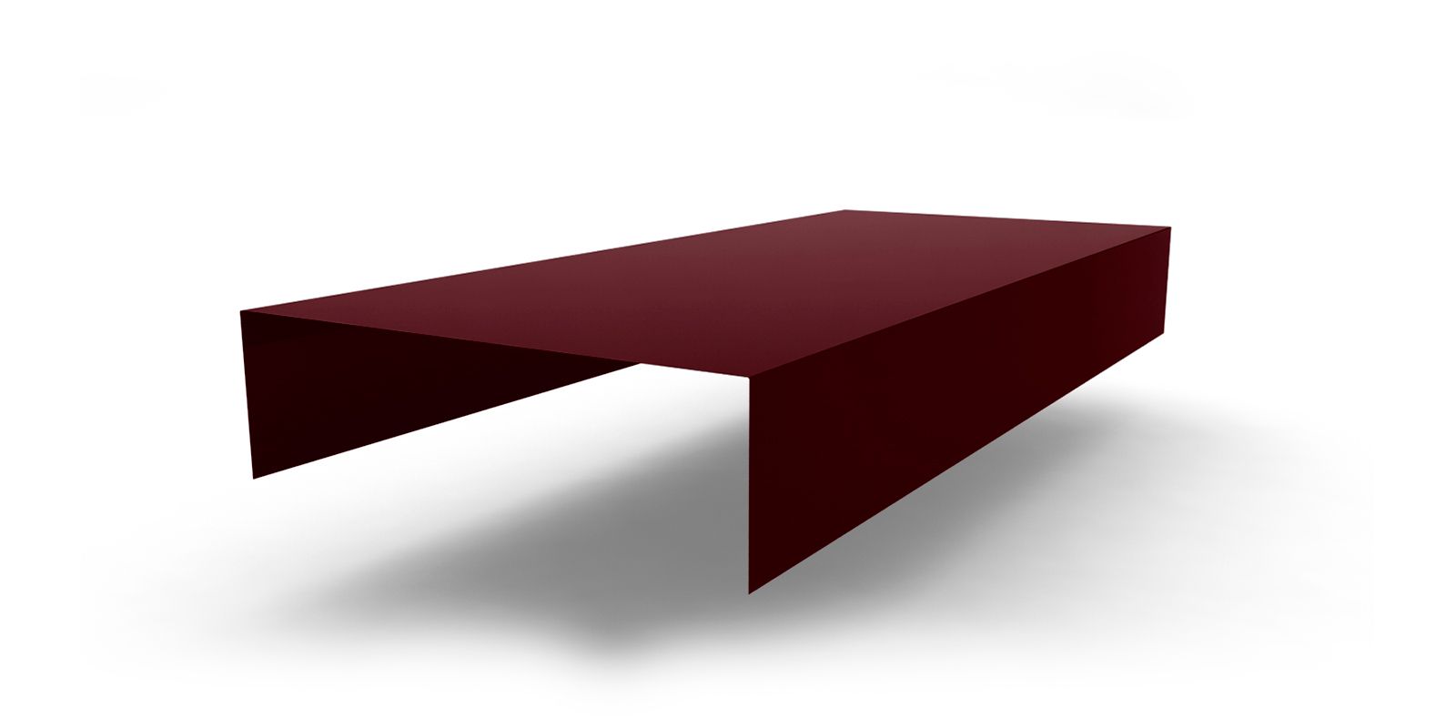 Планка заделки торца сэндвич-панелей с покрытием GreenCoat® Pural®, цвет RR 29 ПрофЛайн, купить Планка заделки торца сэндвич-панелей с покрытием GreenCoat® Pural®, цвет RR 29 в ПрофЛайн