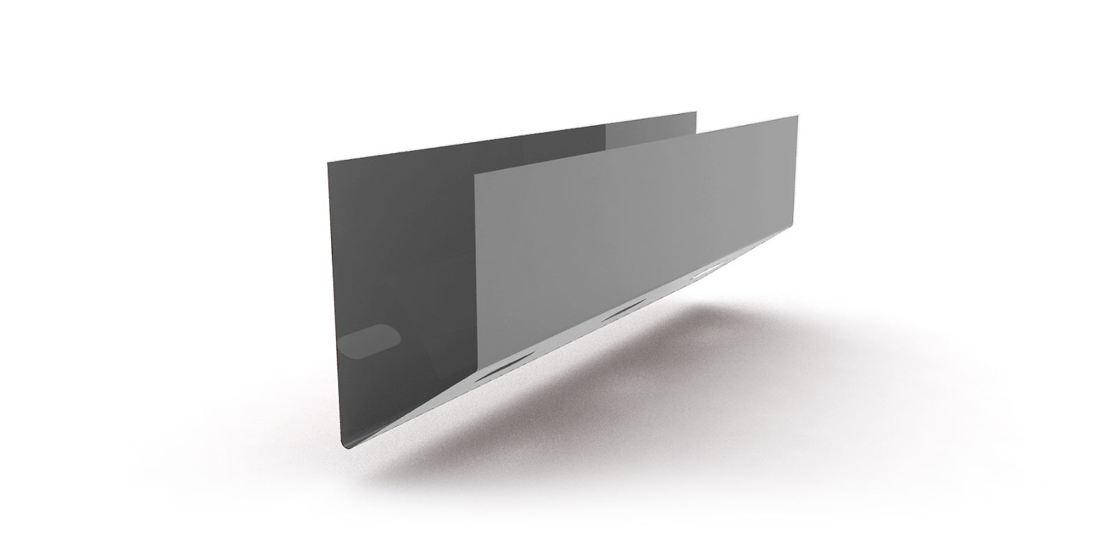 Планка нижняя кассетная с покрытием PVDF, толщина 0,50 мм, цвет RAL 7004 ПрофЛайн, купить Планка нижняя кассетная с покрытием PVDF, толщина 0,50 мм, цвет RAL 7004 в ПрофЛайн