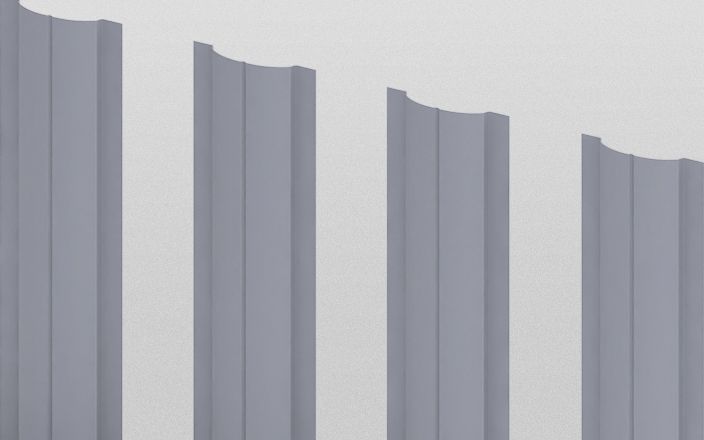 Штакетник металлический круглый, цвет RAL 9006, длина 2 м, двусторонняя окраска ПрофЛайн, купить Штакетник металлический круглый, цвет RAL 9006, длина 2 м, двусторонняя окраска в ПрофЛайн