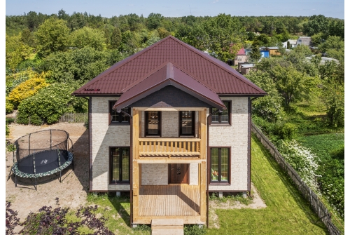 Металлочерепица Классик ("Classic") v02 0,5 Satin RAL 8017 шоколад ПрофЛайн, купить Металлочерепица Классик ("Classic") v02 0,5 Satin RAL 8017 шоколад в ПрофЛайн