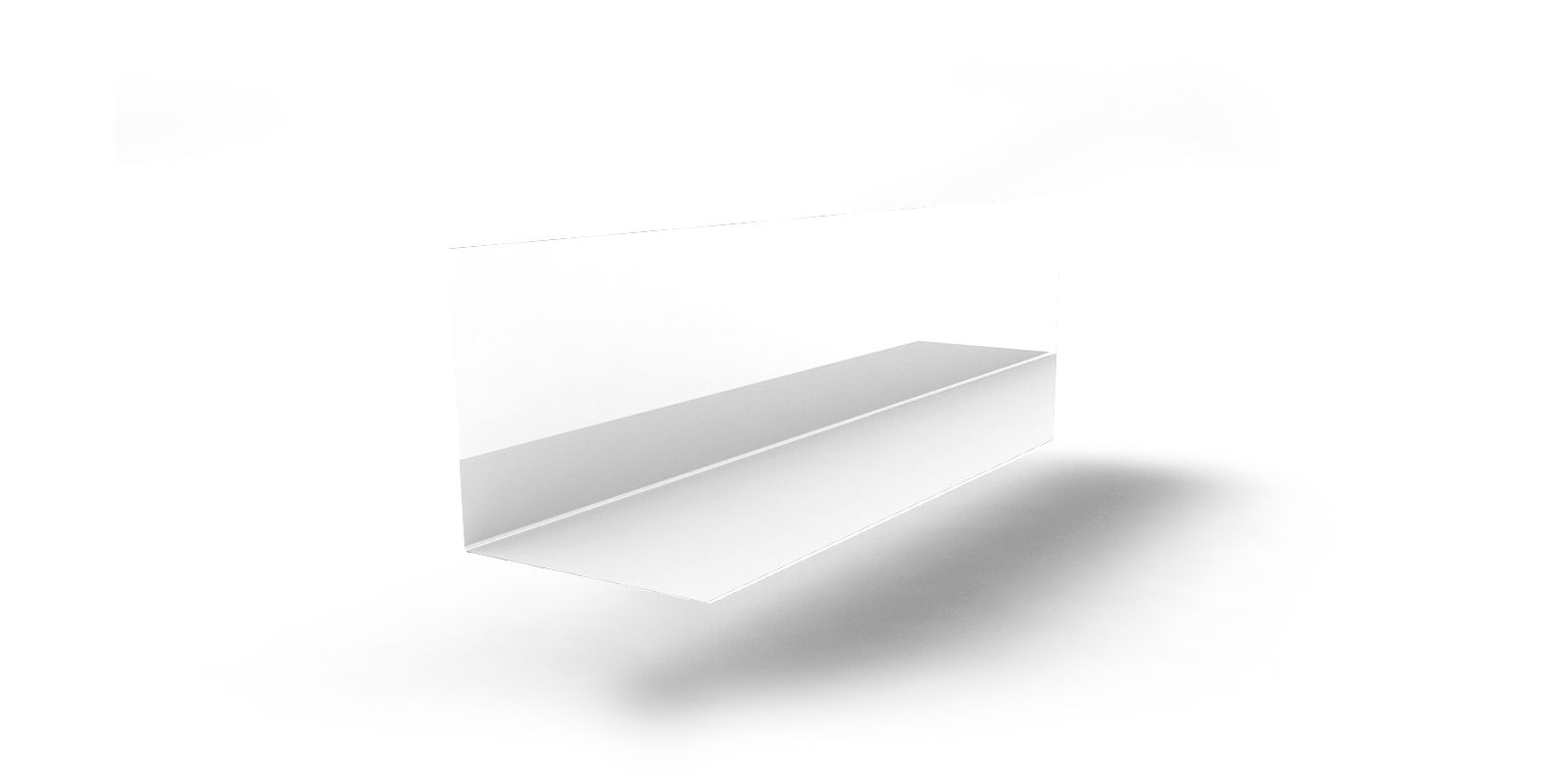 Планка угла внутреннего линеарного 78х78х3000 с покрытием PVDF, цвет RAL 9003 ПрофЛайн, купить Планка угла внутреннего линеарного 78х78х3000 с покрытием PVDF, цвет RAL 9003 в ПрофЛайн