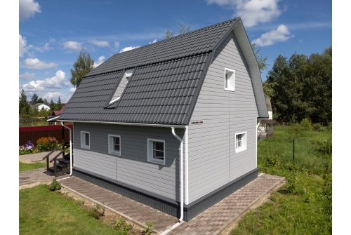 Металлочерепица Классик ("Classic") v01 0,5 Velur X RAL 7024 мокрый асфальт ПрофЛайн, купить Металлочерепица Классик ("Classic") v01 0,5 Velur X RAL 7024 мокрый асфальт в ПрофЛайн