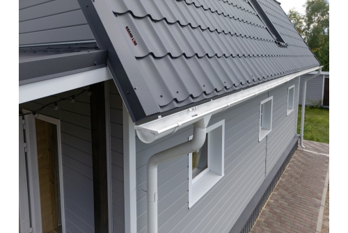 Металлочерепица Классик ("Classic") v01 0,5 Velur X RAL 7024 мокрый асфальт ПрофЛайн, купить Металлочерепица Классик ("Classic") v01 0,5 Velur X RAL 7024 мокрый асфальт в ПрофЛайн