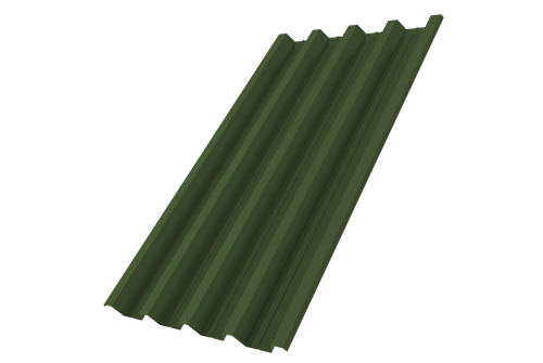 Профнастил Н60R v01 Grand Line 0,5 Satin Matt TX RAL 6020 хромовая зелень Профлайн