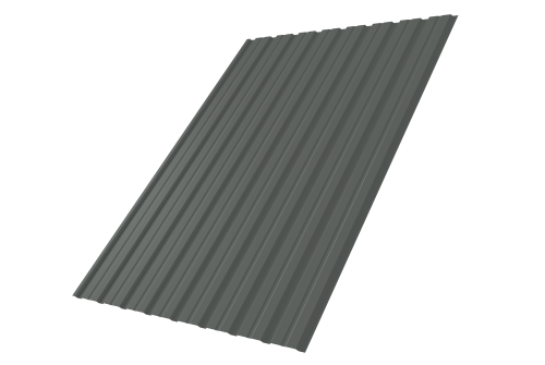 Профнастил С10B Grand Line 0,45 PE RAL 7005 мышино-серый Профлайн