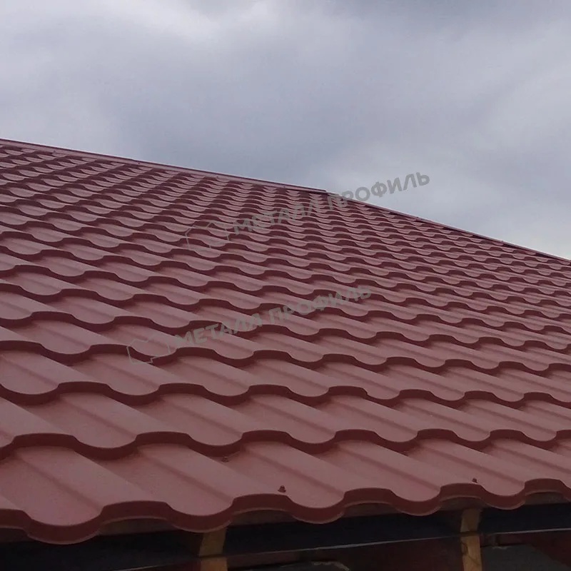 Металлочерепица Металл-Профиль Монтекристо-X 0,5 VikingMP® E RAL 3005 Красное вино ПрофЛайн, купить Металлочерепица Металл-Профиль Монтекристо-X 0,5 VikingMP® E RAL 3005 Красное вино в ПрофЛайн