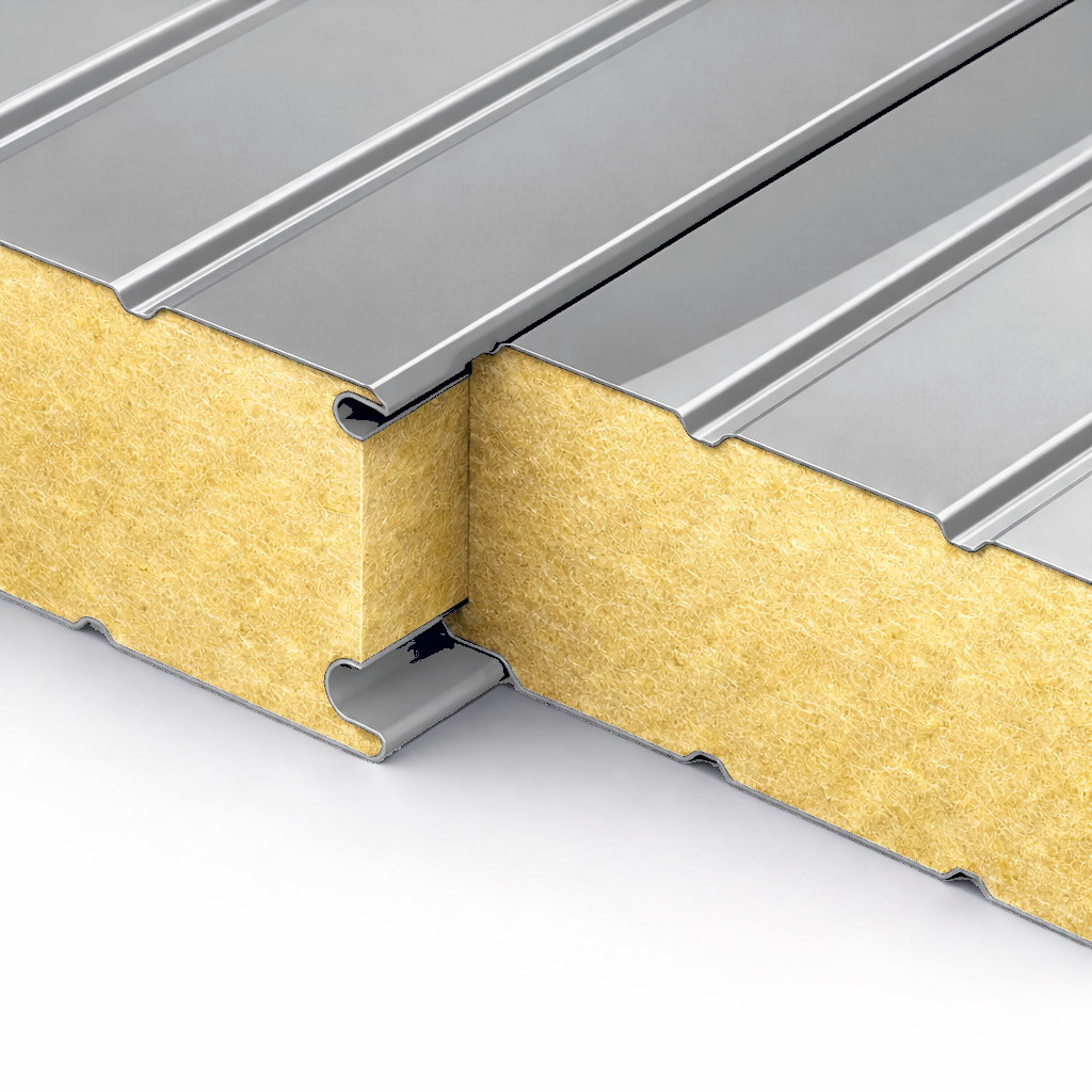 Кровельные сэндвич-панели с наполнителем из пенополистирола толщиной 250 мм, цвет RAL 9006 ПрофЛайн, купить Кровельные сэндвич-панели с наполнителем из пенополистирола толщиной 250 мм, цвет RAL 9006 в ПрофЛайн