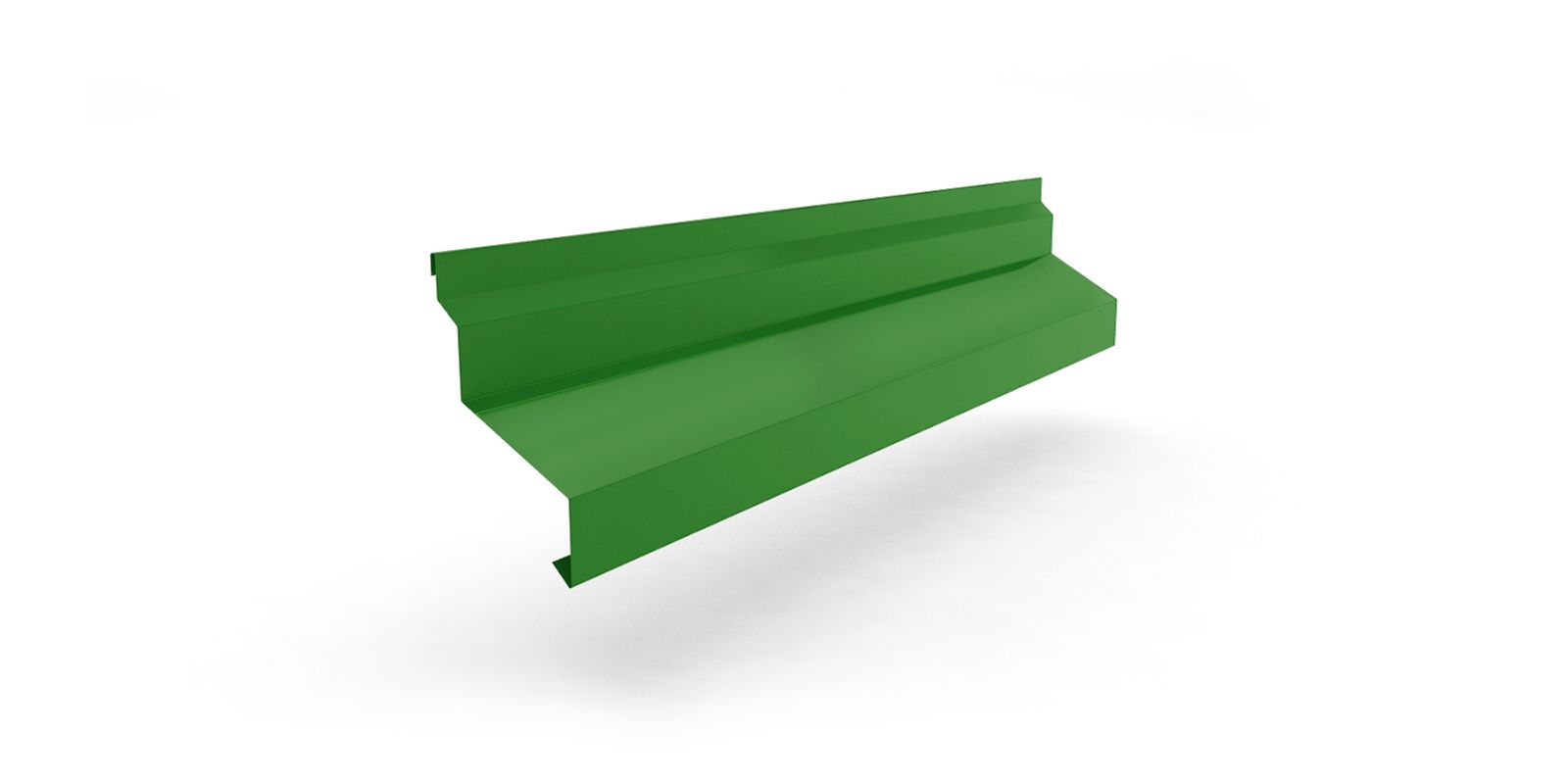 Планка отлива цокольного широкая для сэндвич-панелей с покрытием Полиэстер, цвет RAL 6002 ПрофЛайн, купить Планка отлива цокольного широкая для сэндвич-панелей с покрытием Полиэстер, цвет RAL 6002 в ПрофЛайн
