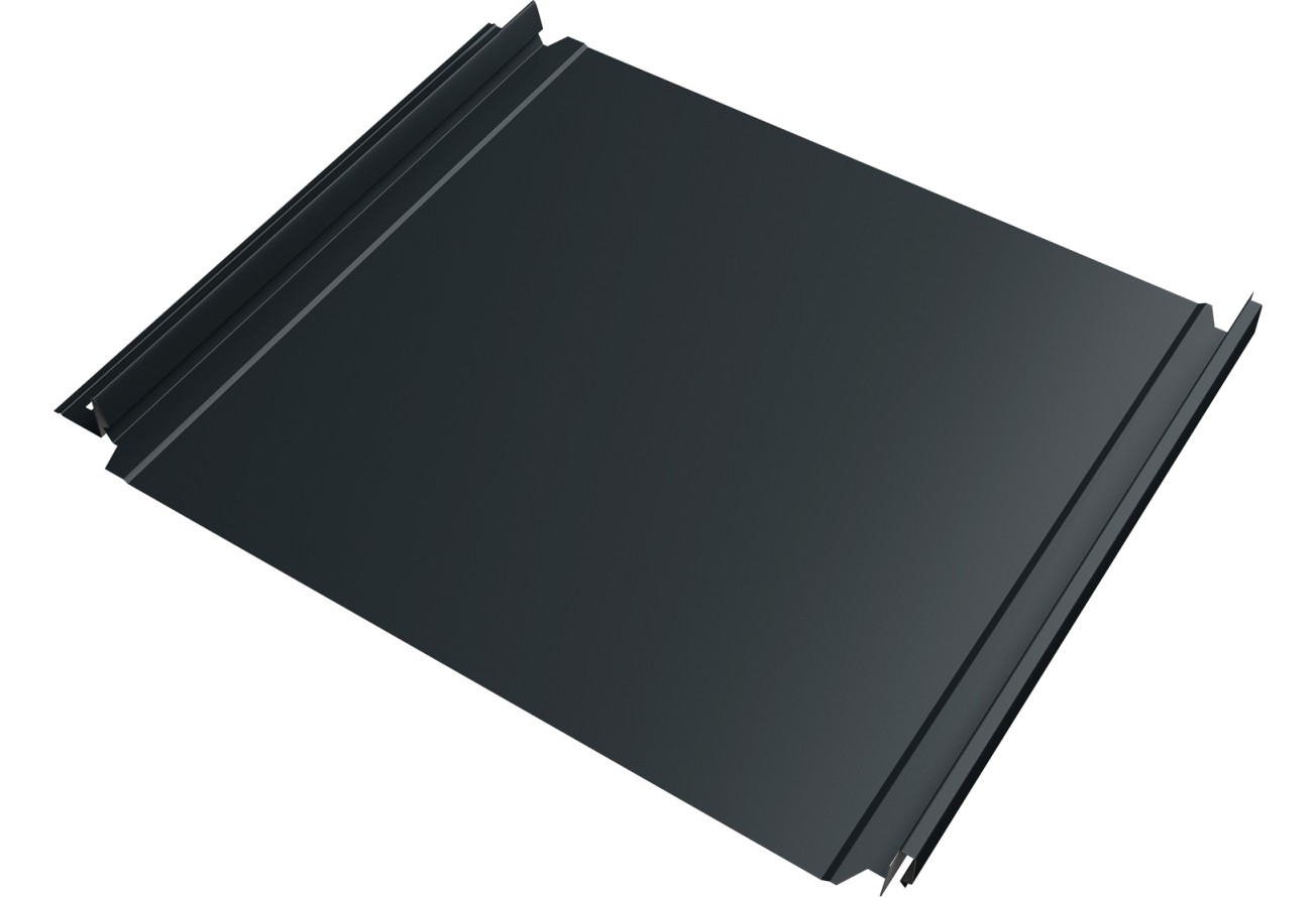 Кликфальц Double Pro 0,5 Drap ТХ с пленкой на замках RAL 7016 антрацитово-серый ПрофЛайн, купить Кликфальц Double Pro 0,5 Drap ТХ с пленкой на замках RAL 7016 антрацитово-серый в ПрофЛайн