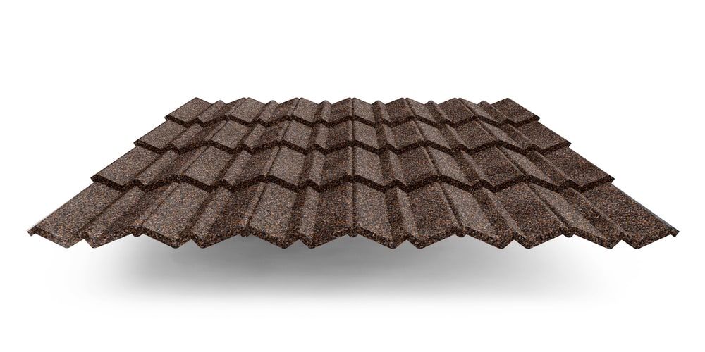 Композитная черепица Metrotile MetroClassic, цвет кофе ПрофЛайн, купить Композитная черепица Metrotile MetroClassic, цвет кофе в ПрофЛайн