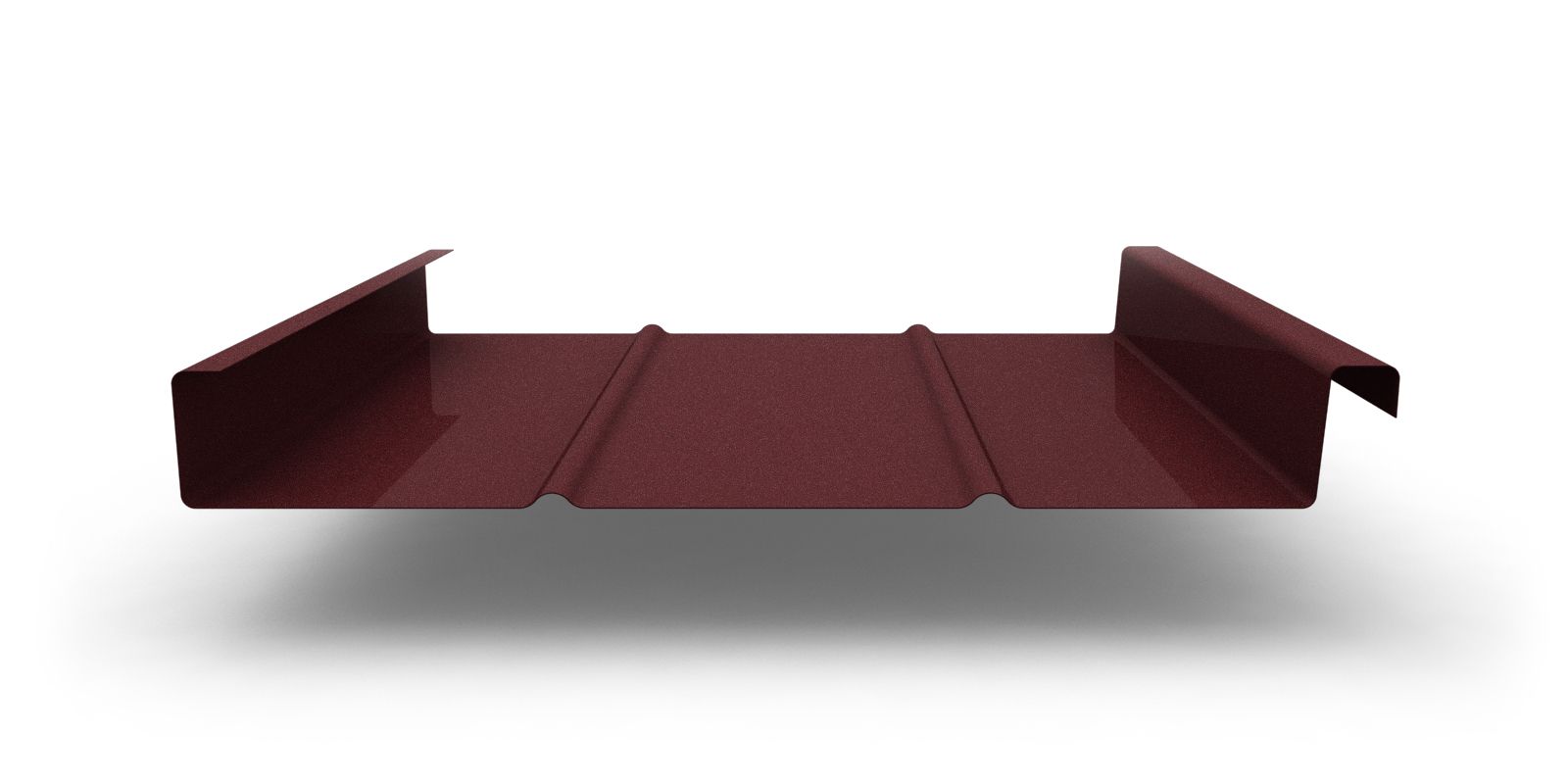 Двойной стоячий фальц Line с покрытием Velur®, толщина 0,50 мм, цвет RAL 3009 ПрофЛайн, купить Двойной стоячий фальц Line с покрытием Velur®, толщина 0,50 мм, цвет RAL 3009 в ПрофЛайн