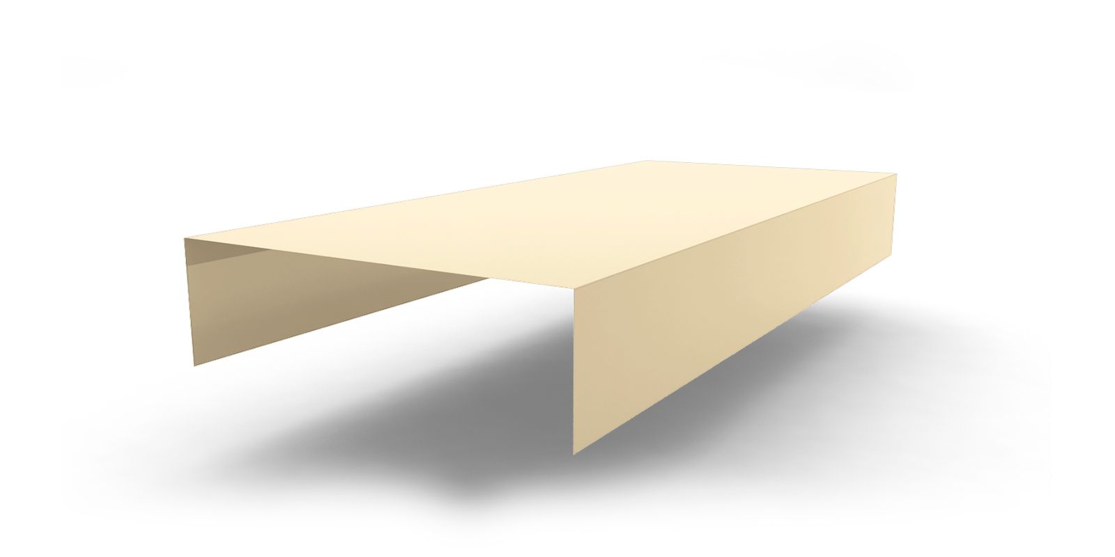 Планка заделки торца сэндвич-панелей с покрытием Полиэстер, цвет RAL 1015 ПрофЛайн, купить Планка заделки торца сэндвич-панелей с покрытием Полиэстер, цвет RAL 1015 в ПрофЛайн