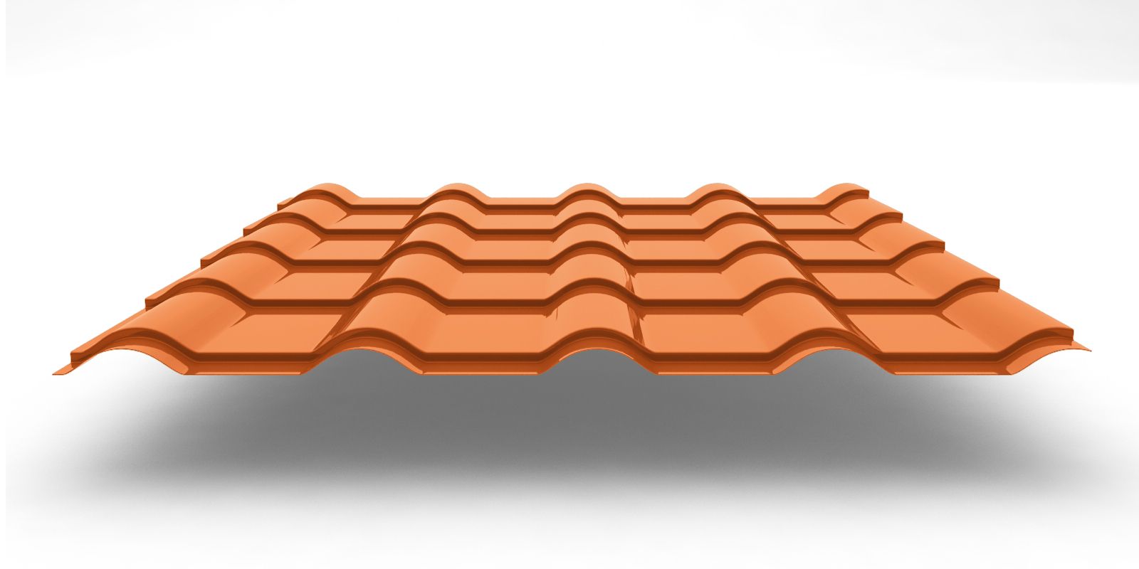 Металлочерепица Kamea с покрытием Полиэстер, 0,45 мм, цвет RAL 2004 ПрофЛайн, купить Металлочерепица Kamea с покрытием Полиэстер, 0,45 мм, цвет RAL 2004 в ПрофЛайн