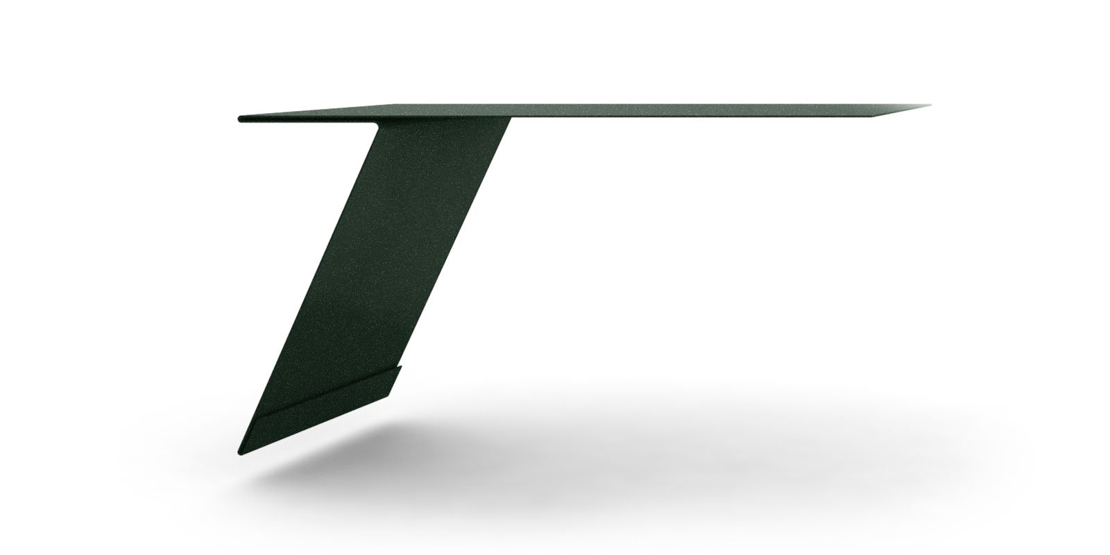 Планка карнизная фальц с покрытием GreenCoat® Pural Matt®,  цвет RR 11 ПрофЛайн, купить Планка карнизная фальц с покрытием GreenCoat® Pural Matt®,  цвет RR 11 в ПрофЛайн