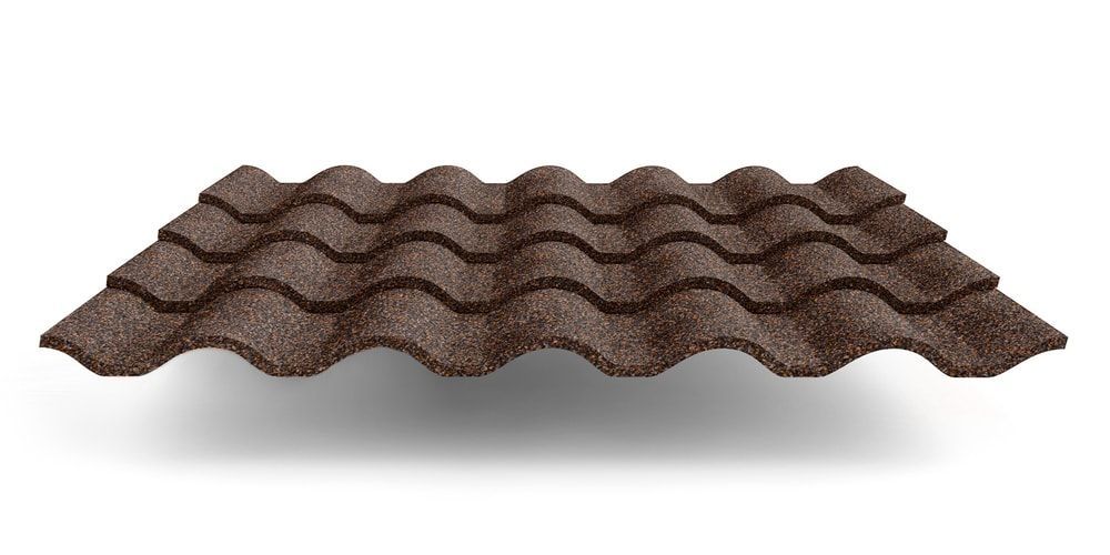 Композитная черепица Metrotile Romana, цвет кофе ПрофЛайн, купить Композитная черепица Metrotile Romana, цвет кофе в ПрофЛайн