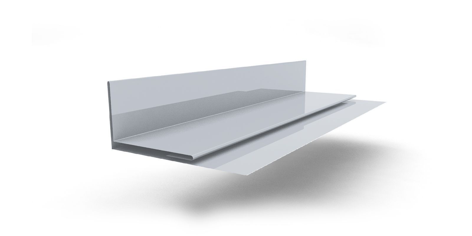 Планка аквилона 55х20х3000 с покрытием оцинковка, цвет цинк ПрофЛайн, купить Планка аквилона 55х20х3000 с покрытием оцинковка, цвет цинк в ПрофЛайн