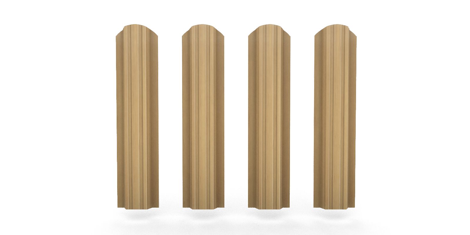 Штакетник металлический прямоугольный фигурный, цвет клён, длина 2 м, двусторонняя окраска ПрофЛайн, купить Штакетник металлический прямоугольный фигурный, цвет клён, длина 2 м, двусторонняя окраска в ПрофЛайн