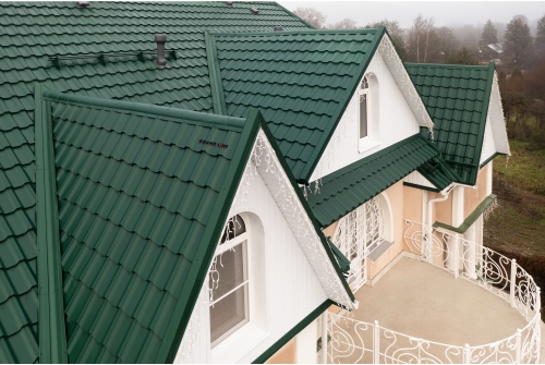 Металлочерепица "Квинта Уно" ("Kvinta Uno") 0,5 Satin Matt RAL 6005 зеленый мох ПрофЛайн, купить Металлочерепица "Квинта Уно" ("Kvinta Uno") 0,5 Satin Matt RAL 6005 зеленый мох в ПрофЛайн