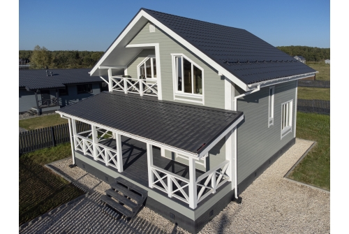 Металлочерепица "Кредо" ("Kredo") v01 0,5 Satin RAL 7024 мокрый асфальт ПрофЛайн, купить Металлочерепица "Кредо" ("Kredo") v01 0,5 Satin RAL 7024 мокрый асфальт в ПрофЛайн