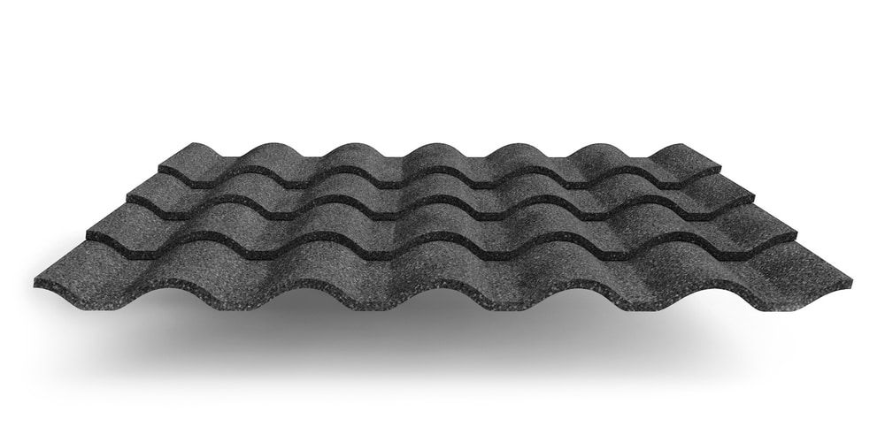 Композитная черепица Grand Line Valencia, цвет эспрессо ПрофЛайн, купить Композитная черепица Grand Line Valencia, цвет эспрессо в ПрофЛайн