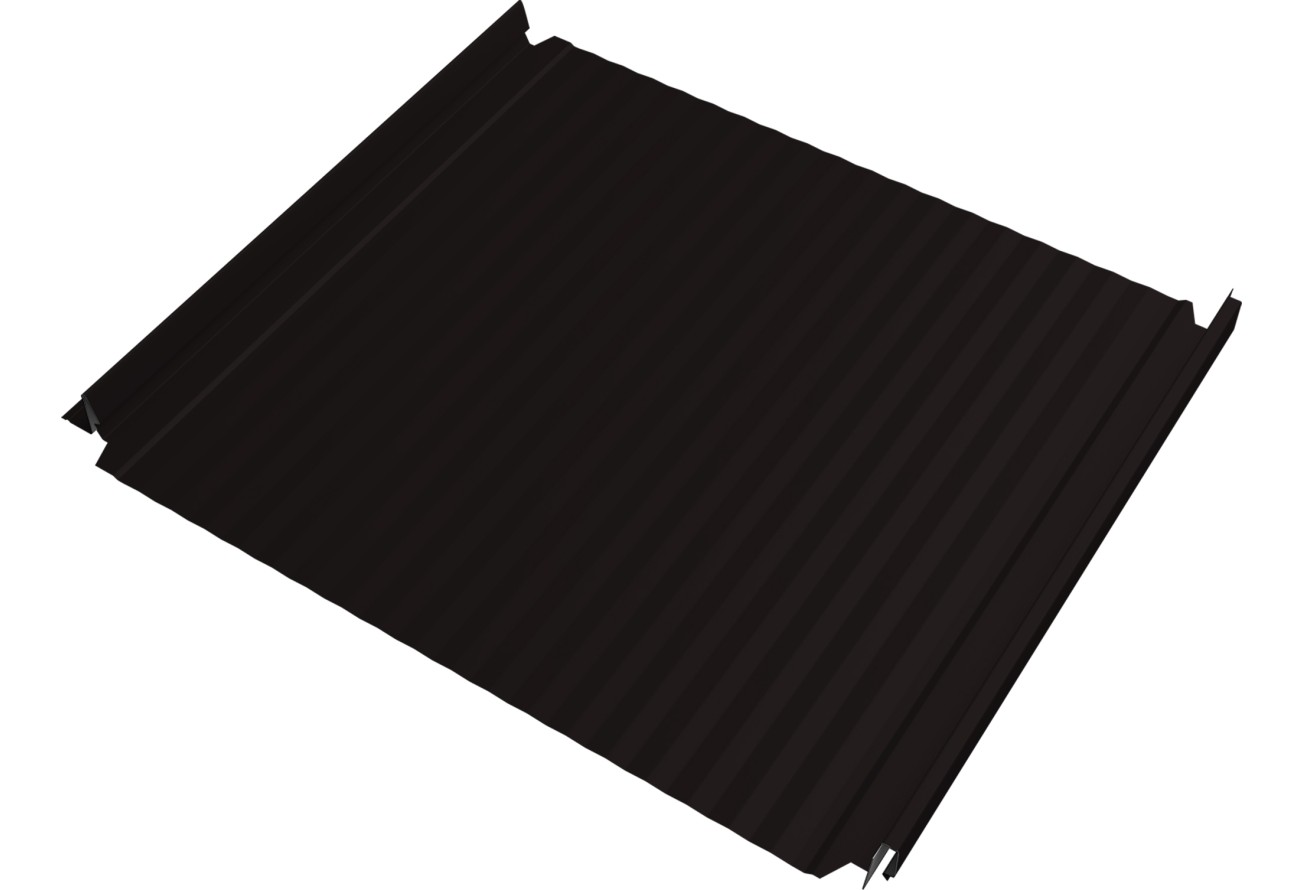 Кликфальц Double Pro Гофр 0,5 Drap ТХ с пленкой на замках RAL 9005 черный ПрофЛайн, купить Кликфальц Double Pro Гофр 0,5 Drap ТХ с пленкой на замках RAL 9005 черный в ПрофЛайн