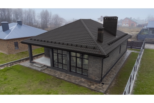 Металлочерепица "Квадро профи (Верховье)" ("Quadro Profi") v01 0,5 Drap RR 32 темно-коричневый ПрофЛайн, купить Металлочерепица "Квадро профи (Верховье)" ("Quadro Profi") v01 0,5 Drap RR 32 темно-коричневый в ПрофЛайн