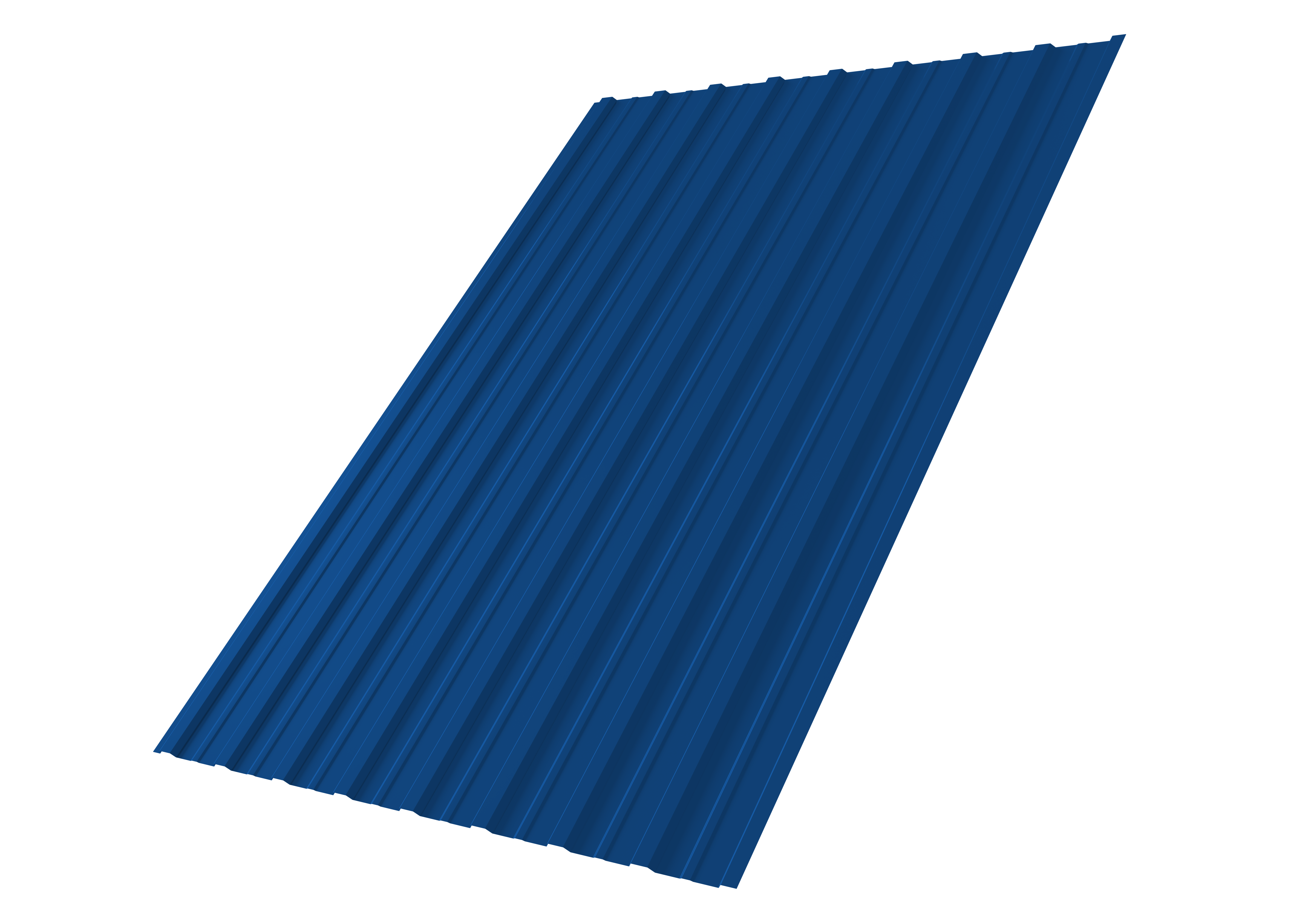 Профнастил С10 с покрытием Satin® 0,5 мм, RAL 5005 Профлайн