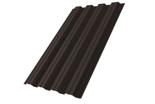 Профнастил НС44A Grand Line 0,5 Drap TX RR 32 темно-коричневый Профлайн
