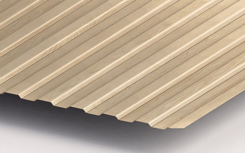 Профнастил С8 с покрытием ECOSTEEL® 0,5 мм, сосна Профлайн Профнастил С8 с покрытием ECOSTEEL® 0,5 мм, сосна Профлайн