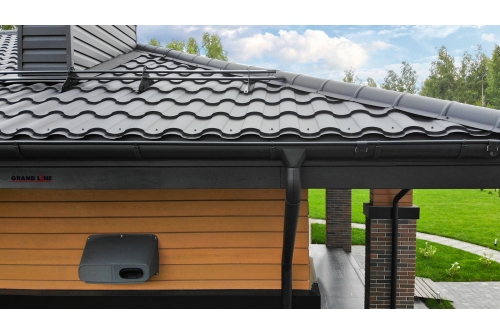 Металлочерепица "Кредо" ("Kredo") v01 0,5 Rooftop Бархат RAL 9005 черный ПрофЛайн, купить Металлочерепица "Кредо" ("Kredo") v01 0,5 Rooftop Бархат RAL 9005 черный в ПрофЛайн