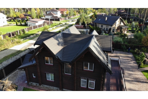 Металлочерепица Классик ("Classic") v01 0,5 Satin Matt RR 32 темно-коричневый ПрофЛайн, купить Металлочерепица Классик ("Classic") v01 0,5 Satin Matt RR 32 темно-коричневый в ПрофЛайн