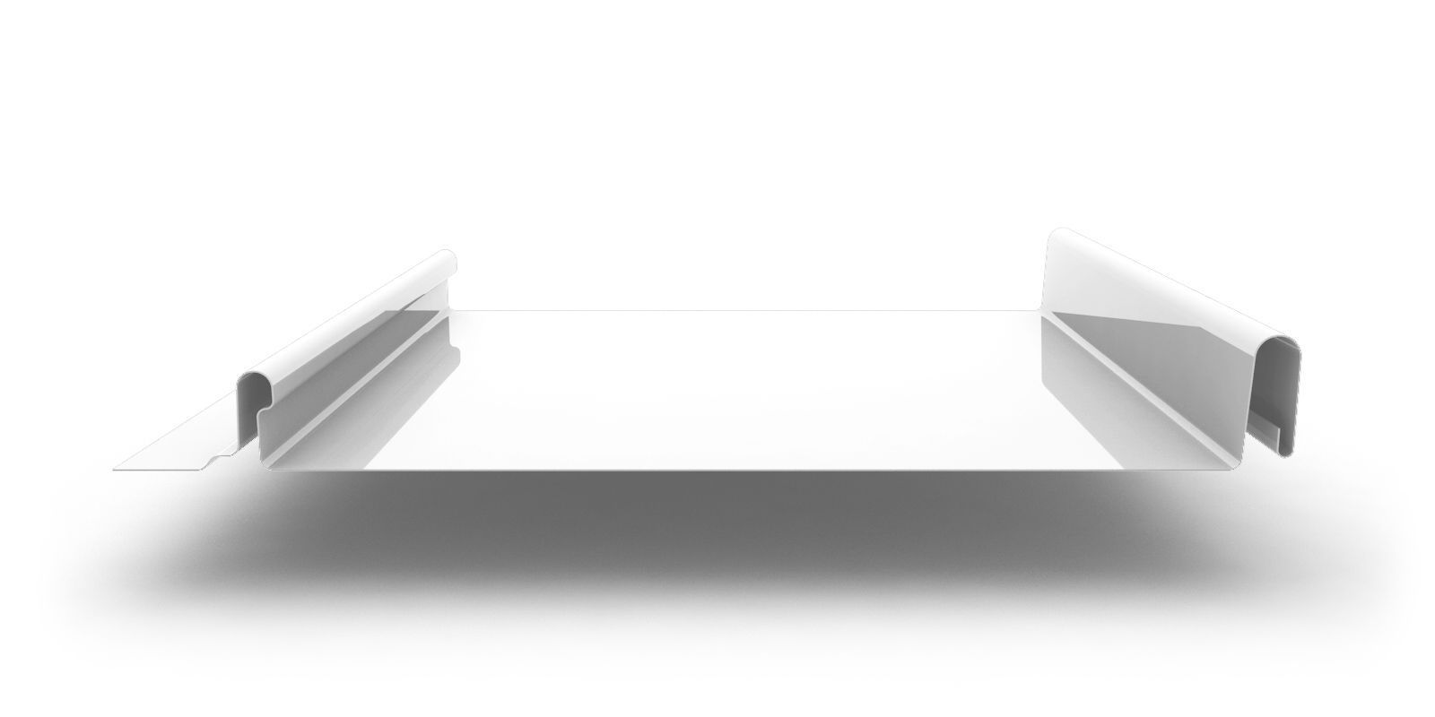 Кликфальц Mini с покрытием Satin®, толщина 0,50 мм, цвет RAL 9003 ПрофЛайн, купить Кликфальц Mini с покрытием Satin®, толщина 0,50 мм, цвет RAL 9003 в ПрофЛайн