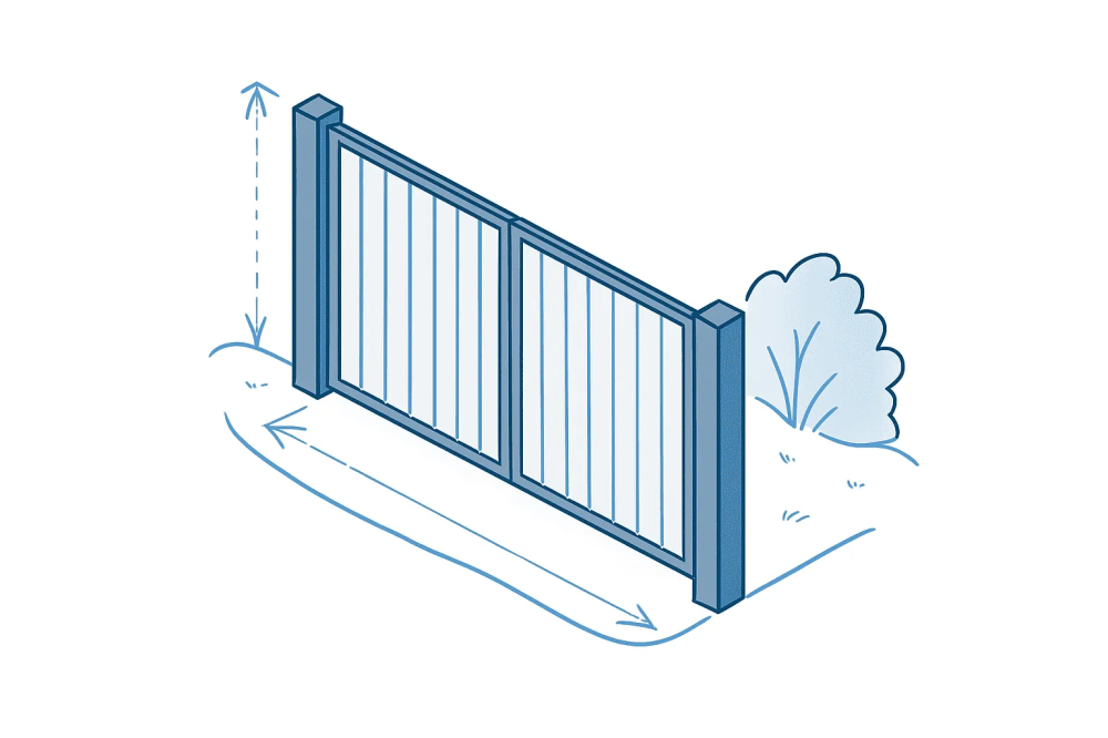 Ворота на дачу из профнастила: типы конструкций, особенности и цена за м2 ПрофЛайн
