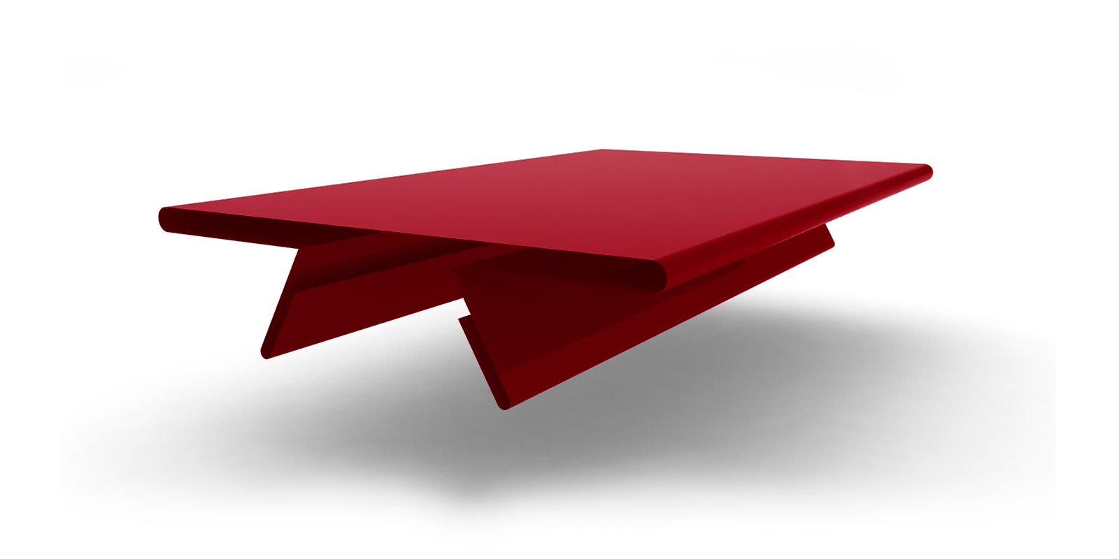 Планка стыковочная составная верхняя с покрытием PVDF, цвет RAL 3003 ПрофЛайн, купить Планка стыковочная составная верхняя с покрытием PVDF, цвет RAL 3003 в ПрофЛайн