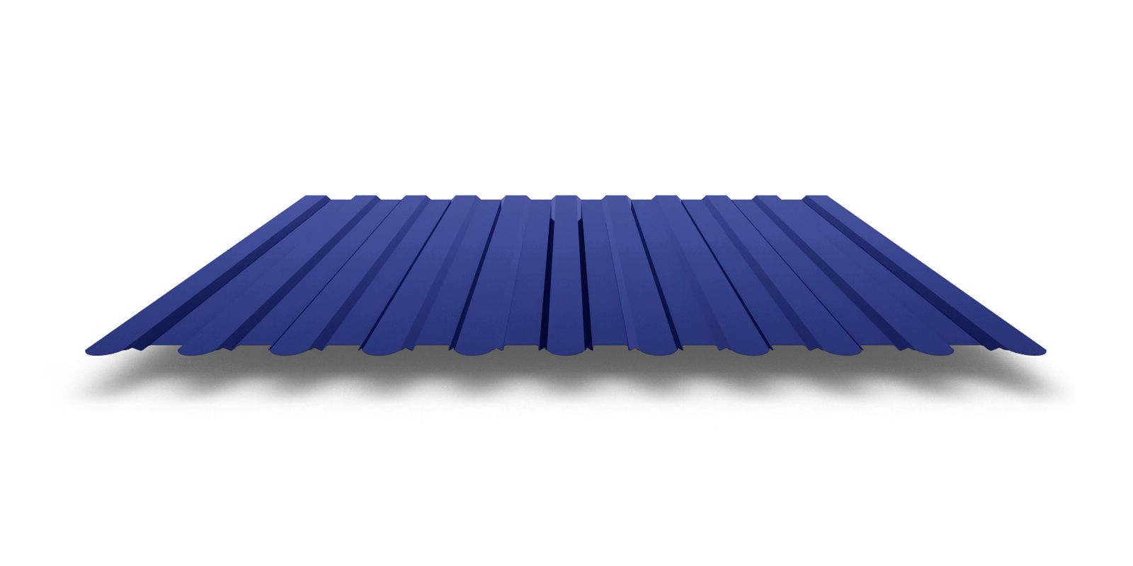 Профнастил С8 фигурный с покрытием Satin® 0,5 мм, RAL 5005 Профлайн Профнастил С8 фигурный с покрытием Satin® 0,5 мм, RAL 5005 Профлайн