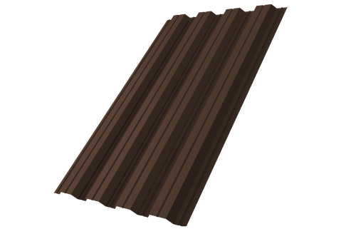 Профнастил НС44A Grand Line 0,5 Satin RAL 8017 шоколад Профлайн
