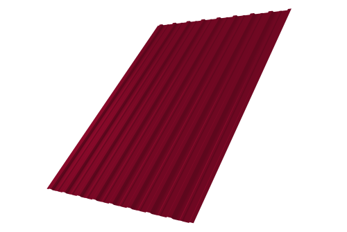 Профнастил С10A Grand Line 0,45 PE RAL 3003 рубиново-красный Профлайн