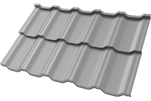 Металлочерепица "Квинта Уно" ("Kvinta Uno") 0,5 Satin RAL 7004 сигнальный серый ПрофЛайн, купить Металлочерепица "Квинта Уно" ("Kvinta Uno") 0,5 Satin RAL 7004 сигнальный серый в ПрофЛайн
