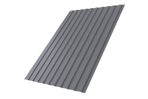 Профнастил С8B v02 Grand Line 0,45 PE RAL 7004 сигнальный серый Профлайн