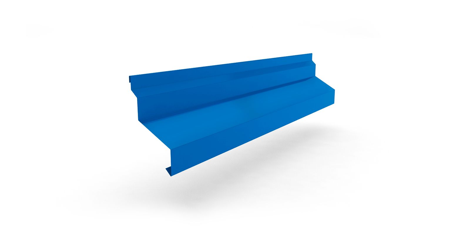 Планка отлива цокольного широкая для сэндвич-панелей с покрытием Полиэстер, цвет RAL 5015 ПрофЛайн, купить Планка отлива цокольного широкая для сэндвич-панелей с покрытием Полиэстер, цвет RAL 5015 в ПрофЛайн