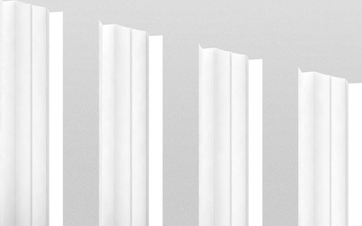 Штакетник металлический М-образный, цвет RAL 9003, длина 2 м, двусторонняя окраска ПрофЛайн, купить Штакетник металлический М-образный, цвет RAL 9003, длина 2 м, двусторонняя окраска в ПрофЛайн