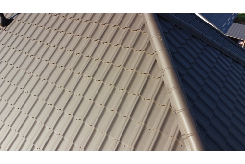 Металлочерепица "Квинта плюс" ("Kvinta plus") 0,5 Drap RR 32 темно-коричневый ПрофЛайн, купить Металлочерепица "Квинта плюс" ("Kvinta plus") 0,5 Drap RR 32 темно-коричневый в ПрофЛайн