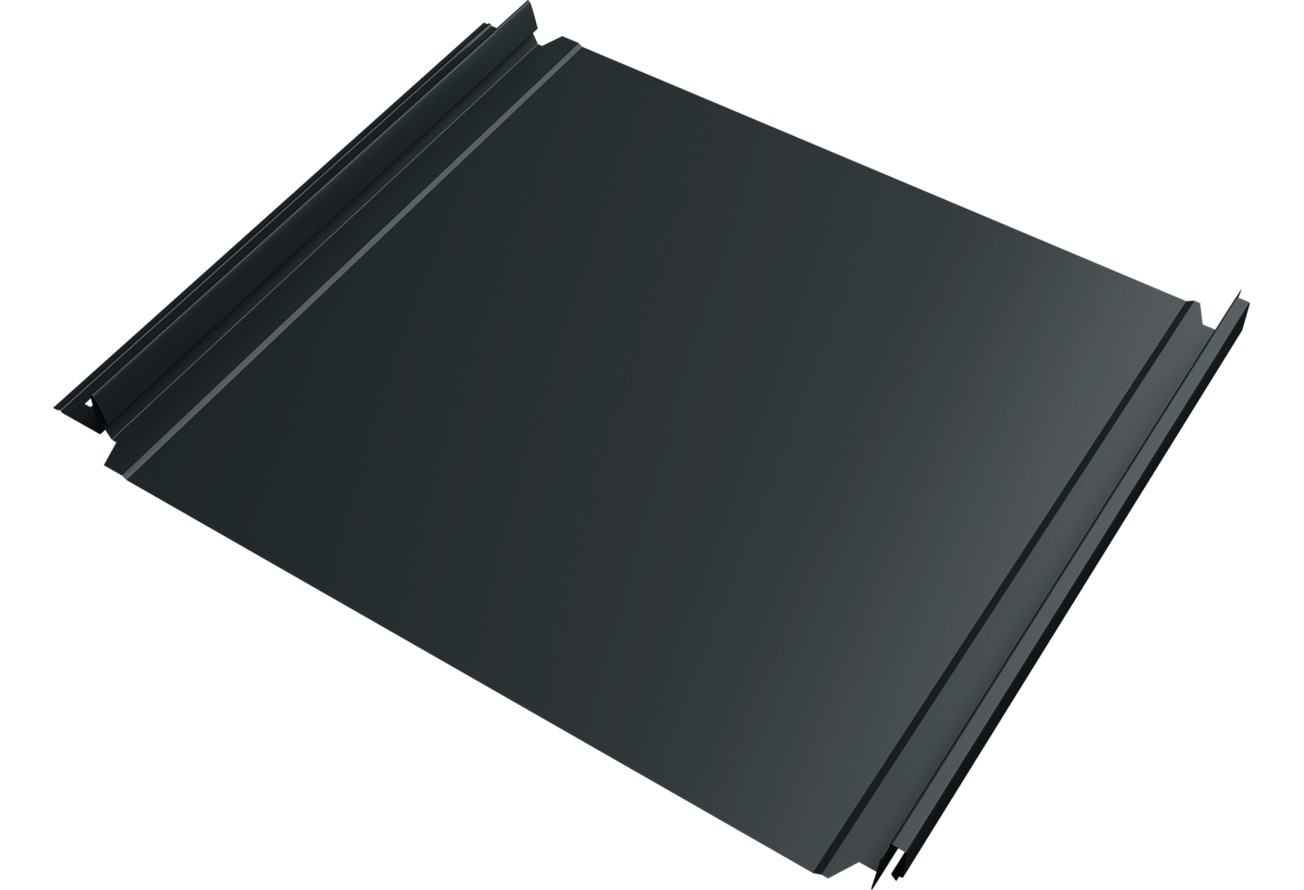 Кликфальц Double Pro 0,5 Velur с пленкой на замках RAL 7016 антрацитово-серый ПрофЛайн, купить Кликфальц Double Pro 0,5 Velur с пленкой на замках RAL 7016 антрацитово-серый в ПрофЛайн